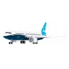 Set de construcción Cobi Boeing 737-8 — 340 piezas, edad recomendada 7+, azul y blanco