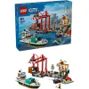 LEGO CITY 60422 Puerto costero con buque de carga