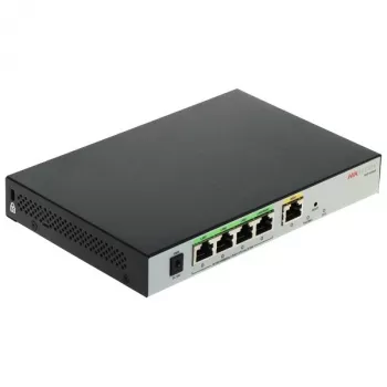 Hikvision DS-3WG105GP-SI router con cable Fast Ethernet, Gigabit Ethernet negro, gris