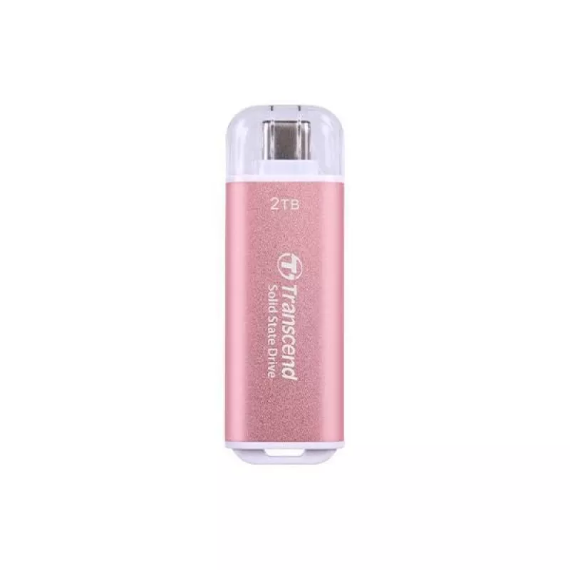Unidad SSD Transcend 512 GB externa USB Type-C ESD300 Rosa
