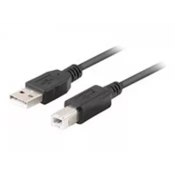 Cable USB-A a USB-B LANBERG CA-USBA-15CU-0018-BK, 1,8 m, negro