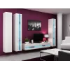 Soporte de TV cama meble VIGO NEW 30/180/40, parte superior blanco brillante, tablero de partículas, 1800×400×300 mm