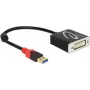Adaptador de cable de vídeo DeLOCK 62737 DVI-I 0,2 m negro