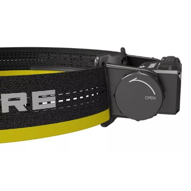 Linterna frontal Nitecore HC60 UHE con batería de 4000 mAh, 6-LED, impermeable, resistente a impactos, negro/amarillo