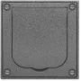 BUSCH JAEGER caja empotrable de plástico con tapa abatible UPhammerschlag gris 1705 U-101