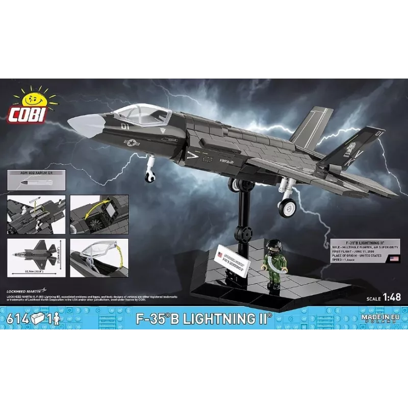 Bloques de construcción F-35B Lightning II - 614 piezas