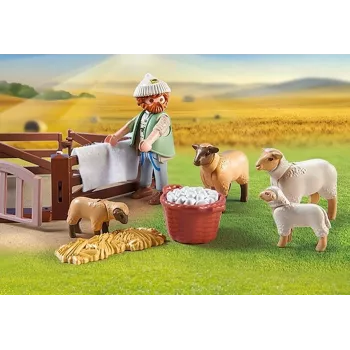 Juego de simulación de pastor con ovejas Playmobil
