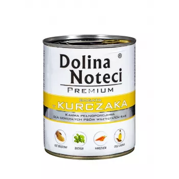 Comida húmeda para perros Dolina Noteci Poultry Adult 800 g — pollo, proteína 11%, grasa 7%, humedad 76%