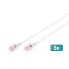 Digitus DK-1624-100S-5 Cable patch Slim CAT 6 U/FTP, 10 m, gris, paquete de 5