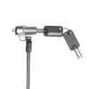 Candado de cable LogiLink NBS012 negro plata