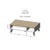 Mesa de centro Cama LOTTA 110 roble wotan/negro mate