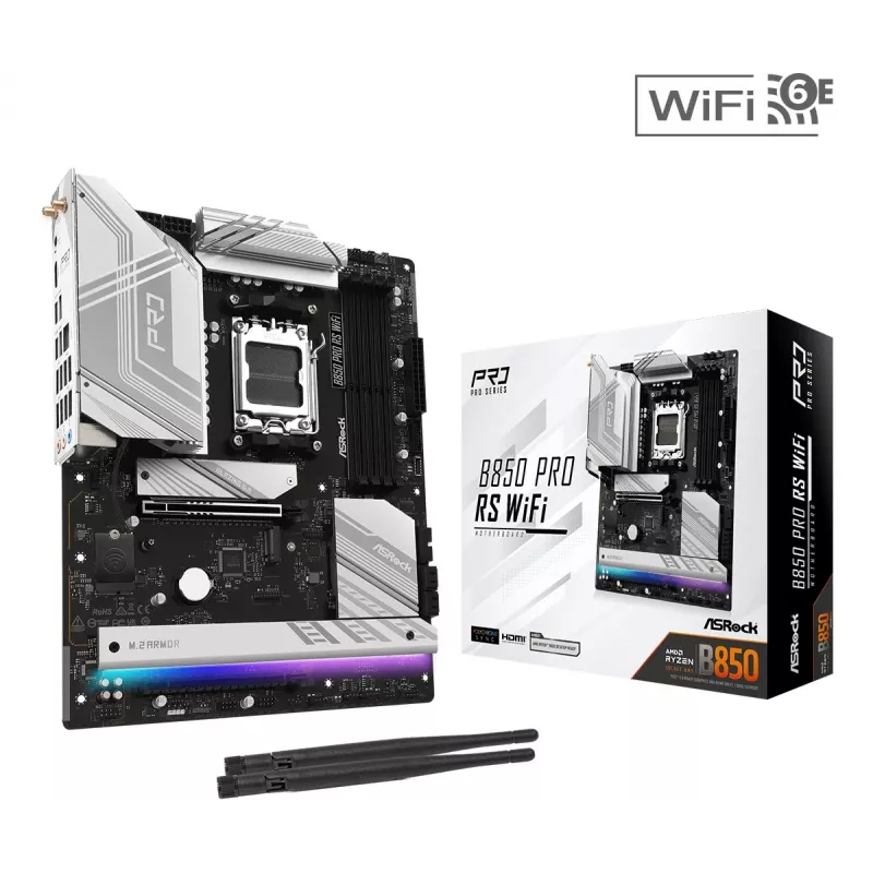 Placa base ASRock B850 Pro RS WiFi AM5 ATX