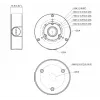 Adaptador de montaje Dahua PFA130-E-B negro