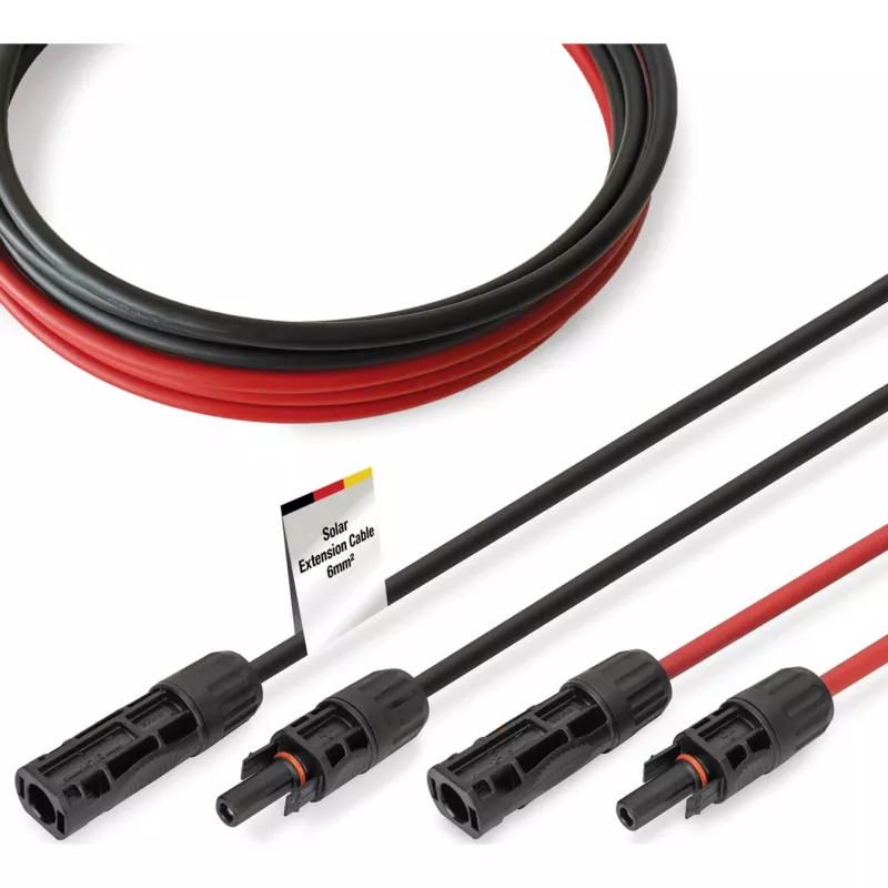 Cable Digitus DK-SCEC66-0030 6 mm² 3 m MC4 negro rojo