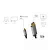 LogiLink CUA0100 Adaptador de cable DisplayPort USB 3.2 Gen1 Type-C 1,8m Negro Gris
