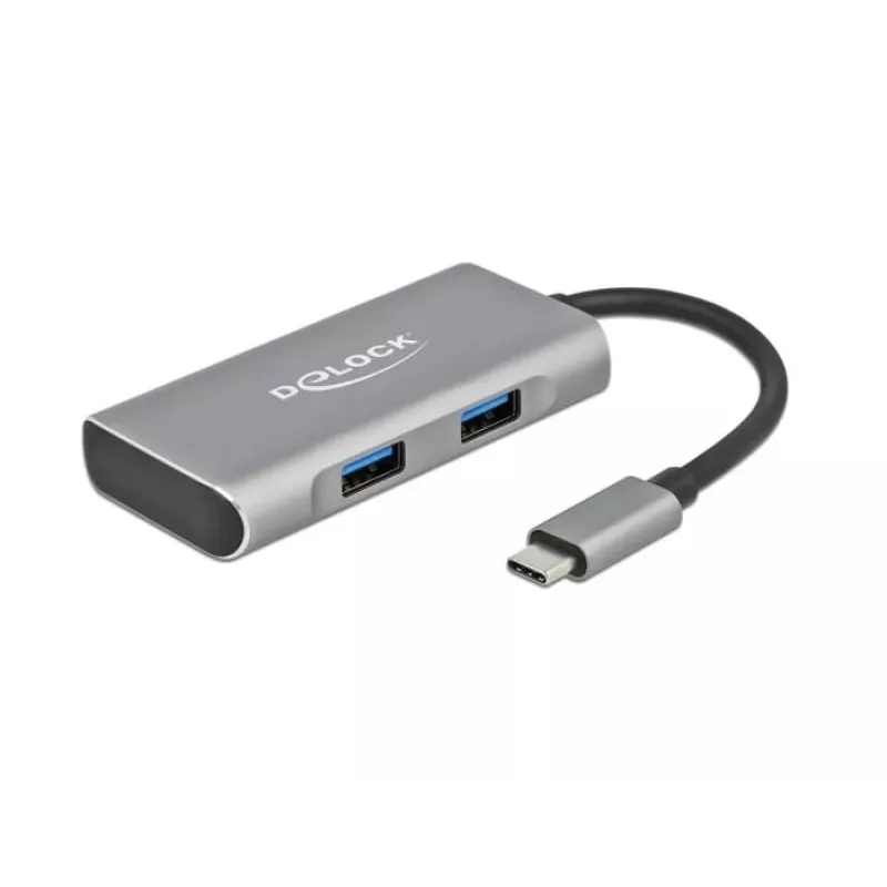 Hub USB DeLOCK USB externo 10 Gbps hub USB Type-C 63260