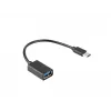 Cable USB Lanberg AD-OTG-UC-01 0,15 m USB 2.0 USB A USB C negro