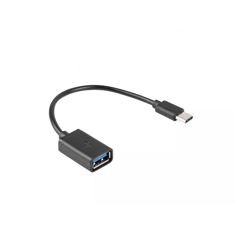 Cable USB Lanberg AD-OTG-UC-01 0,15 m USB 2.0 USB A USB C negro