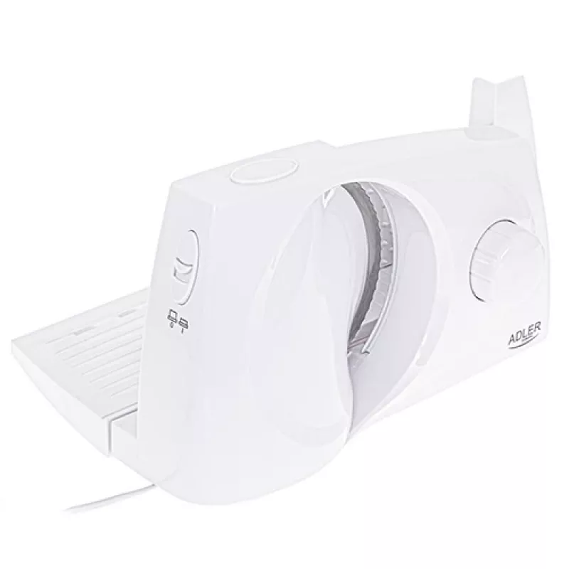 Cortadora de fiambre Adler AD 4703 eléctrica 150 W blanca plástico