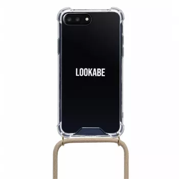 Funda bandolera Lookabe loo007 oro nude para iPhone 7/8 Plus – funda portátil para teléfono con correa