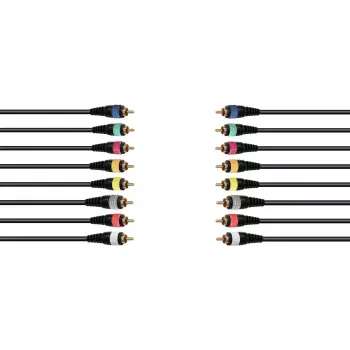 Cable snake de audio Omnitronic 8xCinch 15 m — conexión multicore para ocho conectores RCA