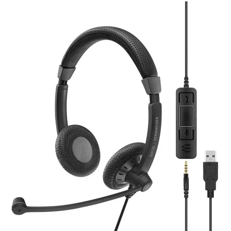 EPOS | SENNHEISER IMPACT SC 75 USB MS auricular con cable diadema conectividad/música USB Type-A negro