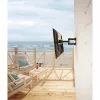 Soporte de pared de exterior Manhattan para televisores y monitores, totalmente articulado, para pantallas de 37-65 inch, VESA 200x200-600x400 mm, hasta 50 kg, resistente a la intemperie, negro