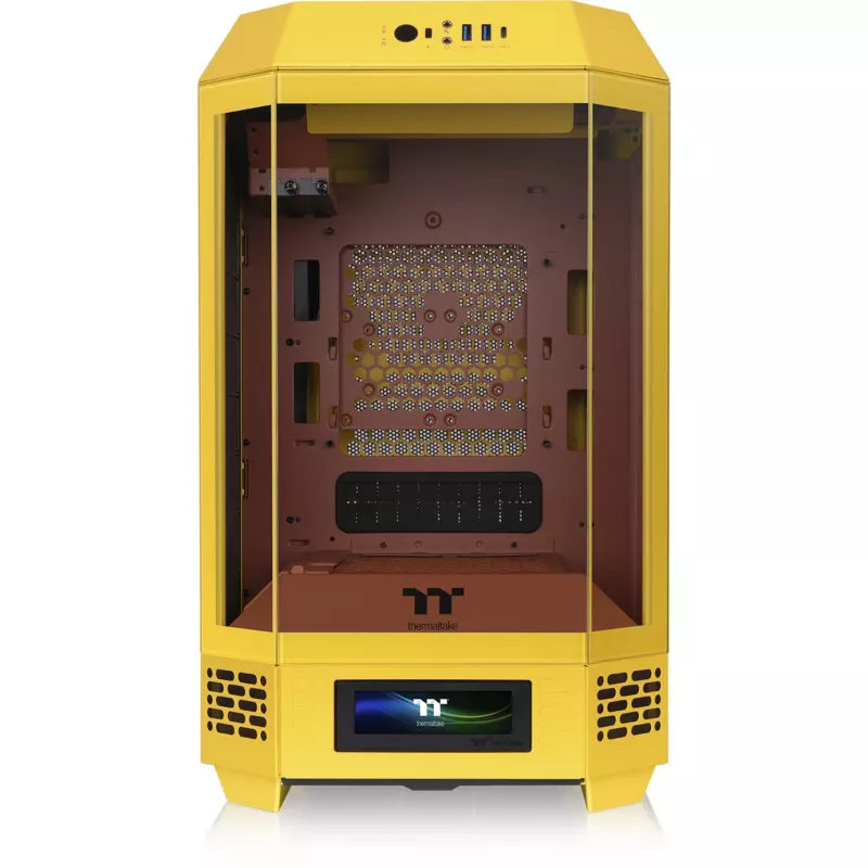 Caja Mini Tower THERMALTAKE The Tower 250 Butter Caramel — microATX/Mini-ITX, compatible con ATX, caja compacta