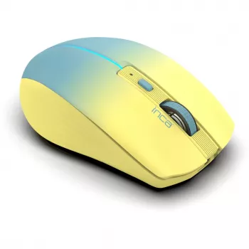 Cian Technology GmbH INCA ratón IWM-511RS Bluetooth+inalámbrico RGB color base amarillo