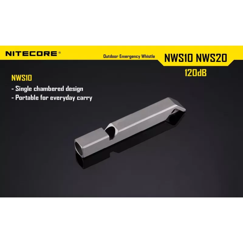 Silbato de exterior EMERGENCY/120DB NWS10 Nitecore