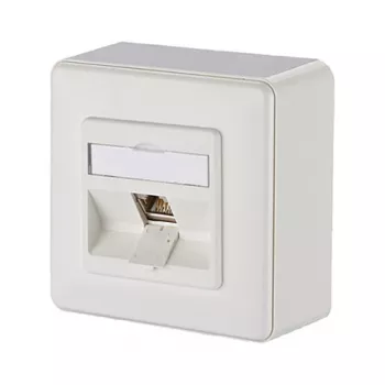 METZ CONNECT BTR IT CONNECT E-DAT Módulo 8(8) AP - Caja empotrable - RJ-45 - Blanco puro, RAL 9010 (1309110002-E)