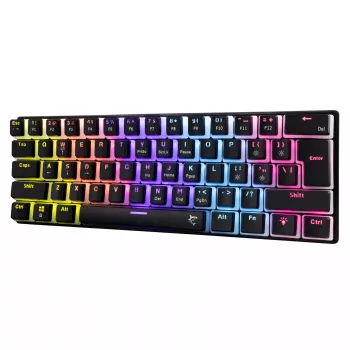 Teclado gaming White Shark GK-2202 Ashiko 2 negro/rojo distribución US