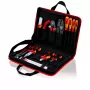 Bolsa de herramientas Knipex compact Electric - negro - rojo - poliéster - 8 bolsillos - 410 mm - 290 mm - 60 mm (00 21 11)