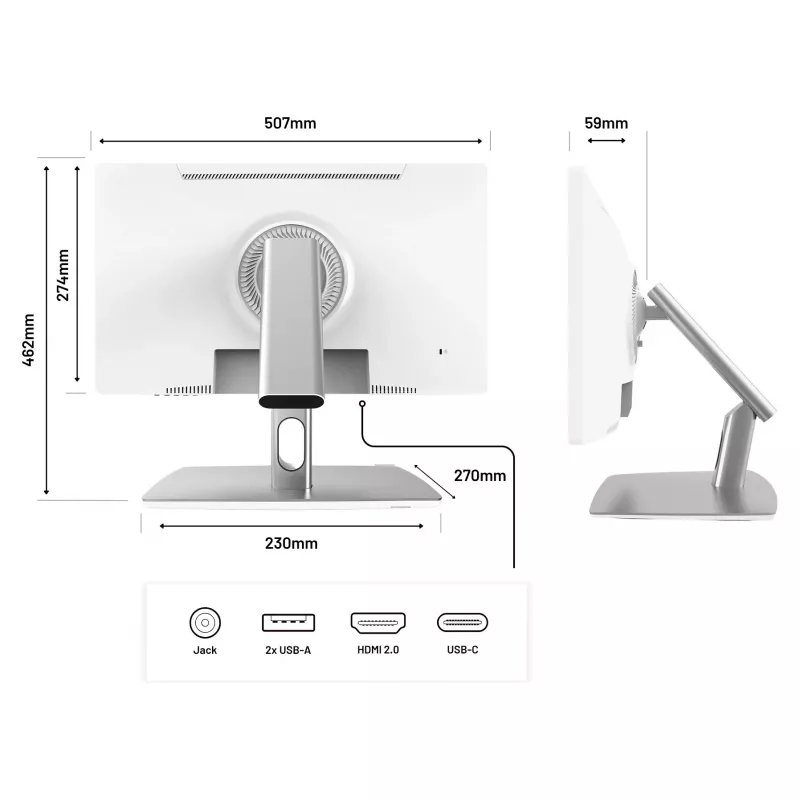 JAPANNEXT Monitor táctil FHD 54,61 cm (21,5
