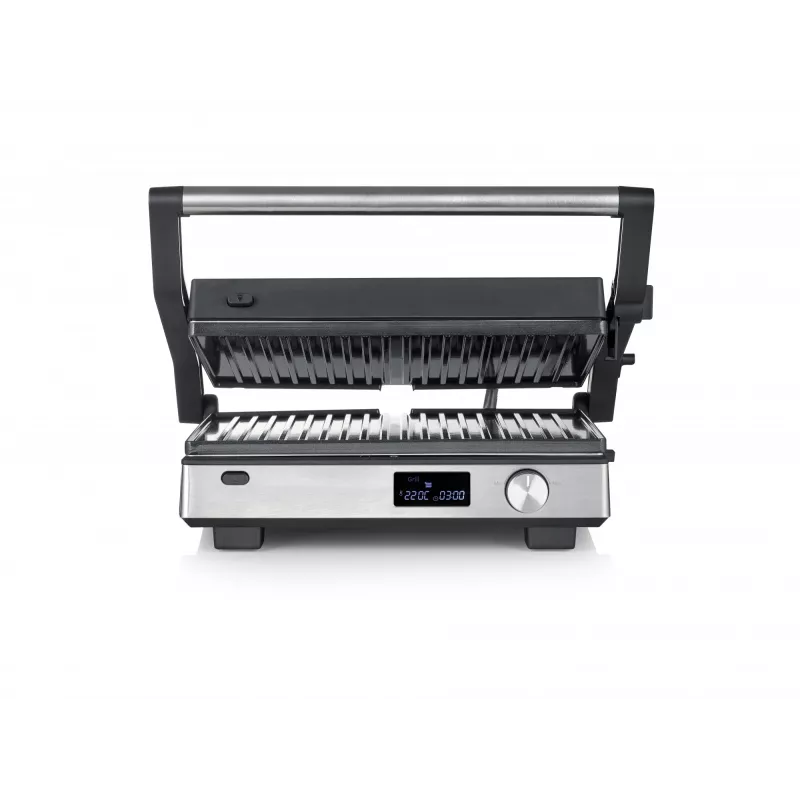 Parrilla de contacto Severin KG 2380 Negro Plata 2000W Acero inoxidable