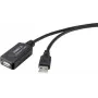 Cable USB Renkforce RF-4535084 10 m USB 2.0 USB A negro (RF-4535084)
