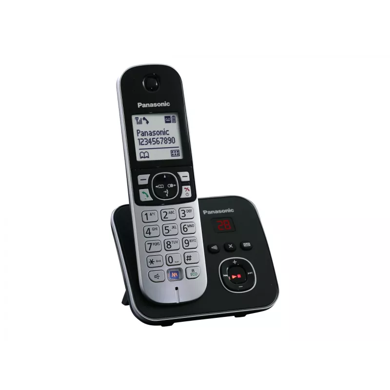 Teléfono DECT Panasonic KX-TG6821GB Negro