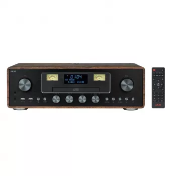 Microcadena AKAI AM-100 RHAPSODY — minicadena de audio compacta con amplificador integrado y reproducción de CD/USB