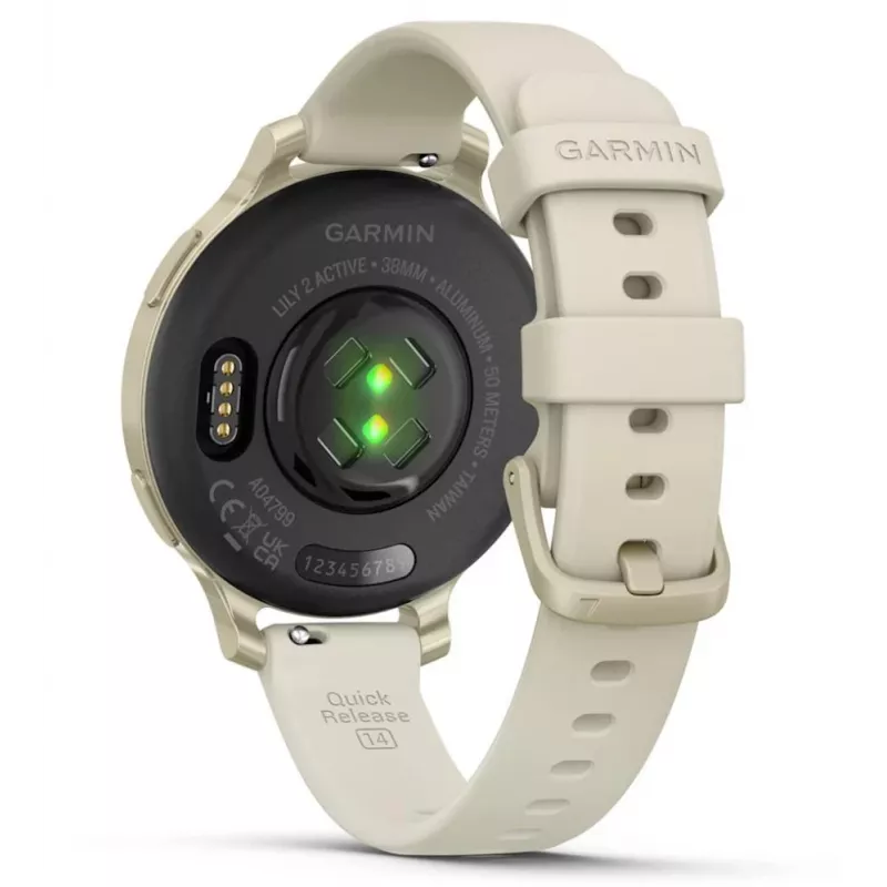 Garmin Lily 2 Active 38 mm digital 240 x 201 píxeles pantalla táctil beige GPS (satélite)