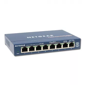 Switch no gestionado NETGEAR GS108GE, 8 puertos, Gigabit Ethernet, 16 Gbit/s