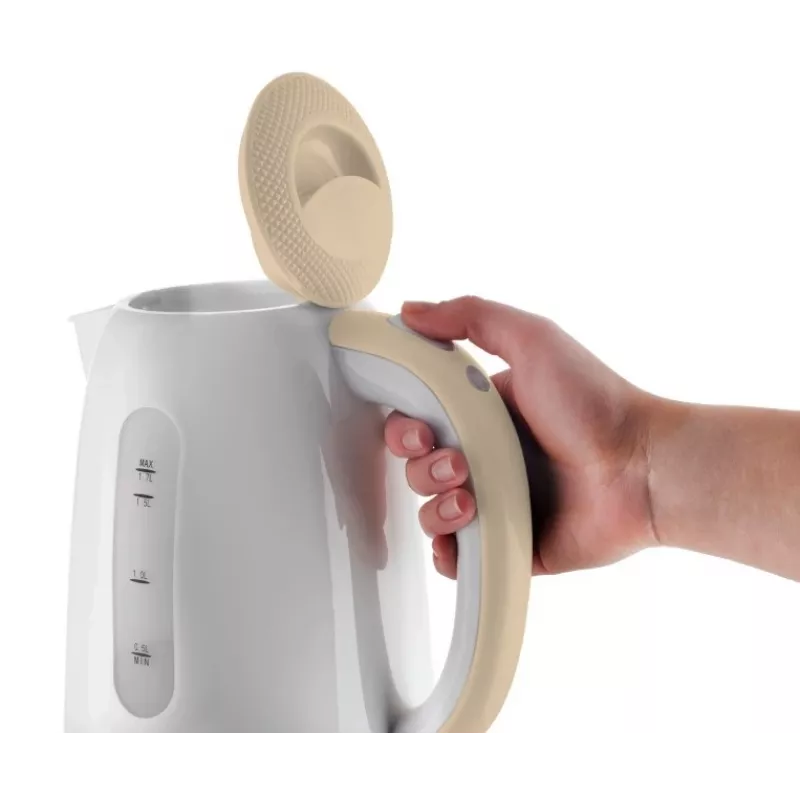 Hervidor eléctrico Concept Solution RK2331 — 1,7 L, 2200 W, beige/blanco