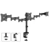 Soporte de sobremesa para monitor MACLEAN MC-691 para 3 monitores – regulable en altura e inclinable