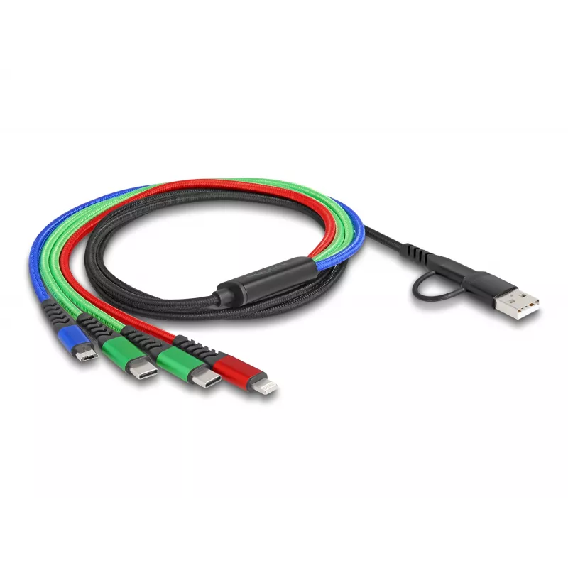 Cable USB DeLOCK 87035 1,2 m USB 2.0 USB A USB C Micro USB-B Lightning