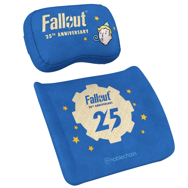 Cojín cervical/lumbar noblechairs Fallout 25th Anniversary Edition azul 2 uds.