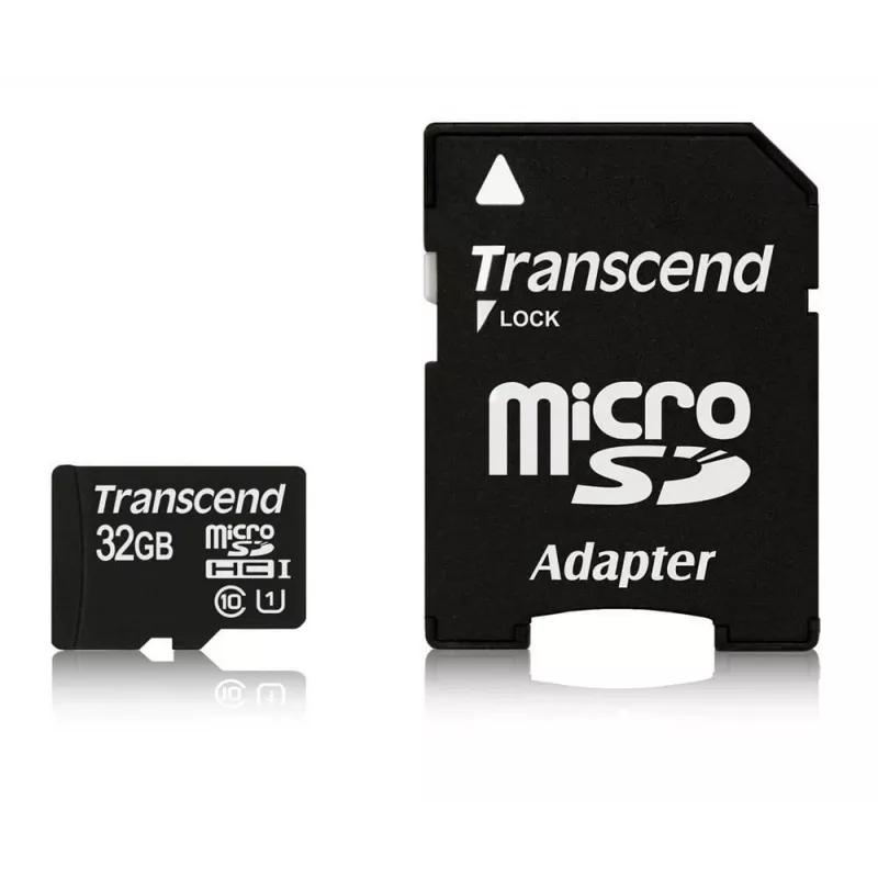 MEMORIA MICRO SDHC 32GB CON ADAPTADOR/CLASS10 TS32GUSDU1 TRANSCEND