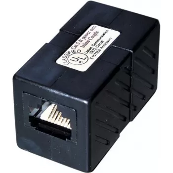 ROLINE acoplador modular Cat.5e – no apantallado RJ-45 negro (21.15.8847)