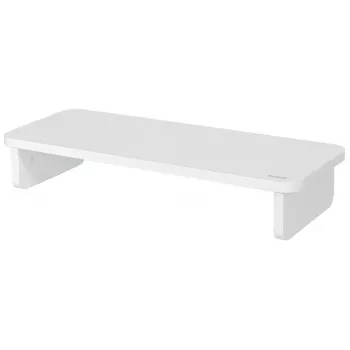 Soporte para monitor LEITZ Freestanding 64340001 — soporte de mesa para pantallas de 61 cm (24 pulgadas), capacidad de carga 20 kg, altura ajustable, blanco