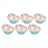 Vajilla Rose&Tulipani R18400TA18 para 6 personas, set de porcelana de 18 piezas