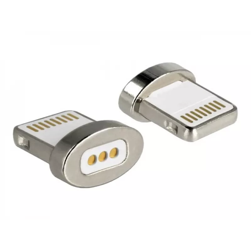 DeLOCK - adaptador Lightning - magnético a Lightning (M) - para Apple iPad/iPhone/iPod (Lightning) (65928)