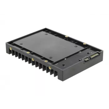 DeLOCK - Adaptador de bahía de almacenamiento - 3.5 a 2.5 (8,9 cm a 6,4 cm) - Negro (18364)